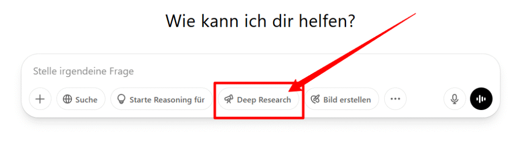 Deep Research Modus